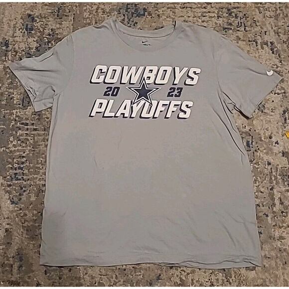 Nike NFL Dallas Cowboys 2023 Playoff T-Shirt Large - Picture 1 of 9